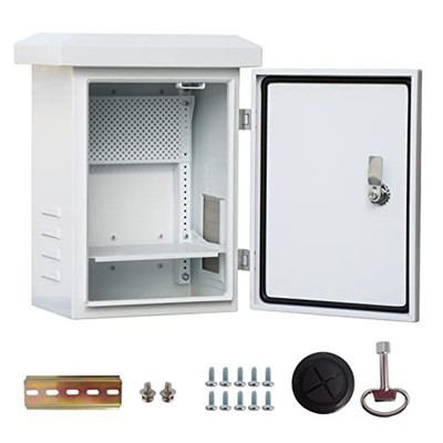 صندوق إلكتروني معدني مثبت على الحائط